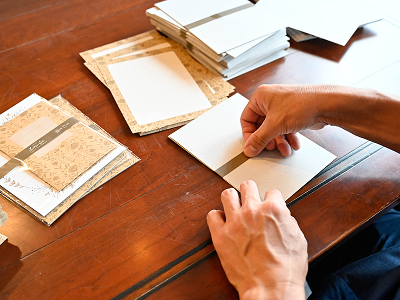 レターセットの制作風景